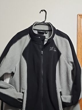 Harley-Davidson Black and Gray Windproof Fleece Jacket
